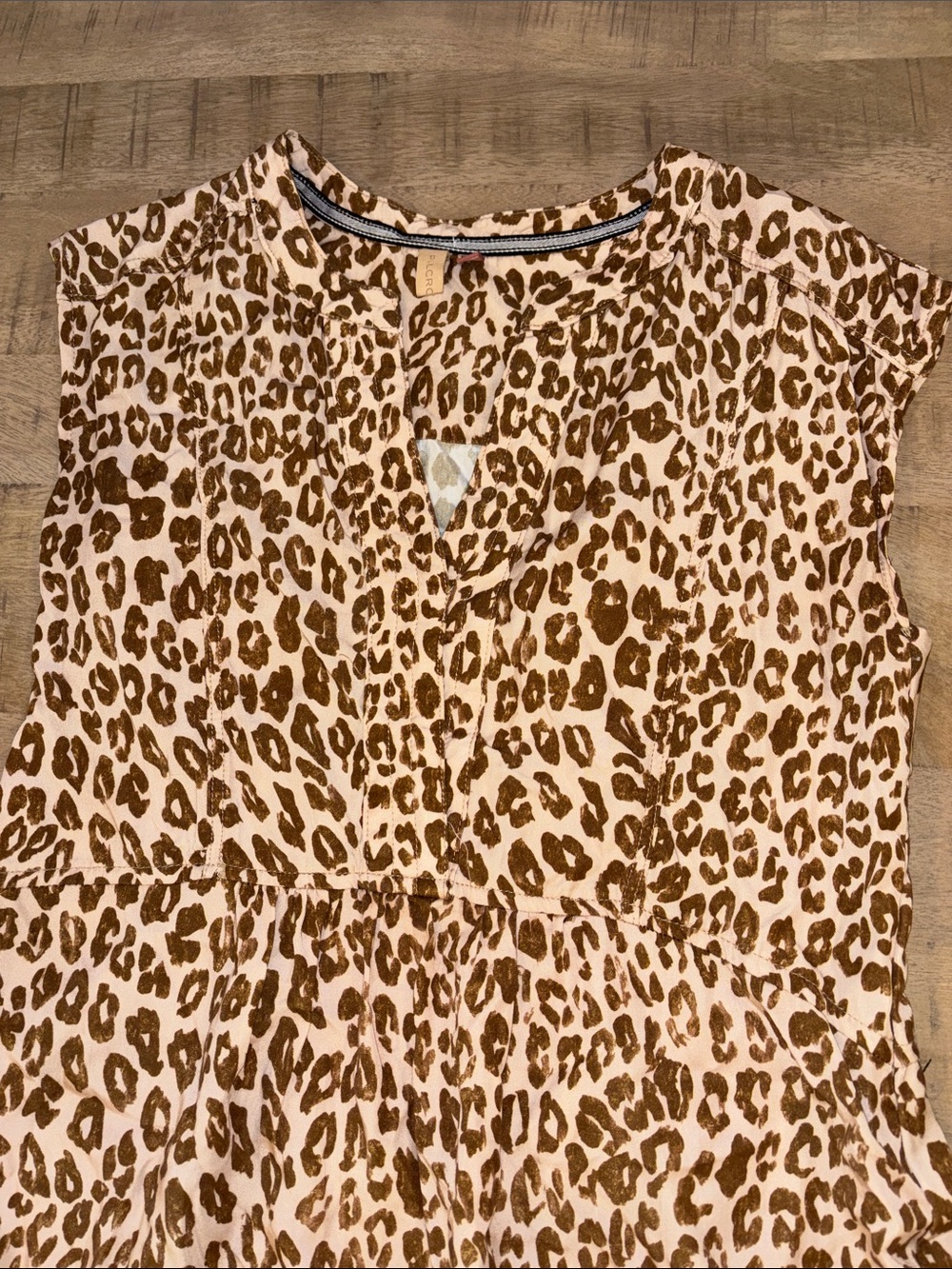 Anthropologie Pilcro Leopard Print Dress Size Small Pockets Summer Animal Vacay - Picture 4 of 7